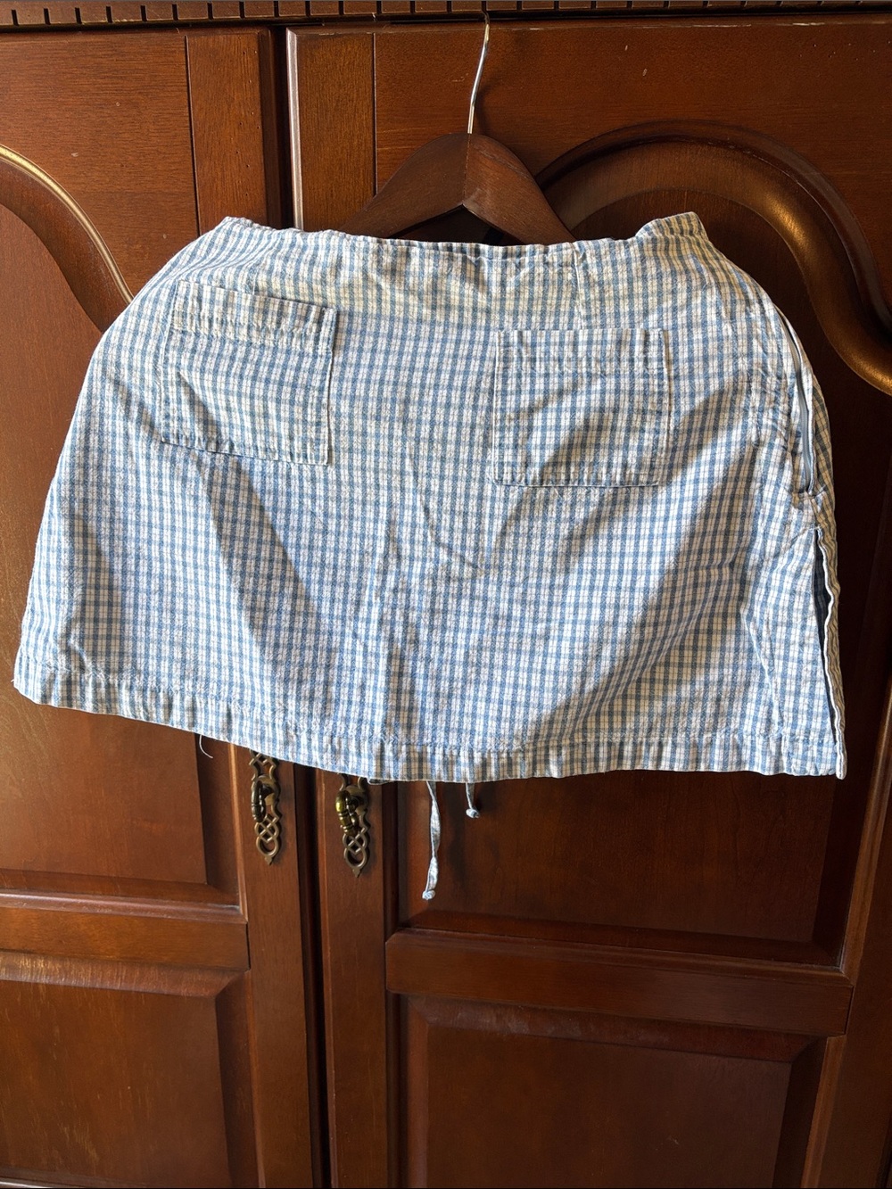 Vintage 90s express gingham mini skort
